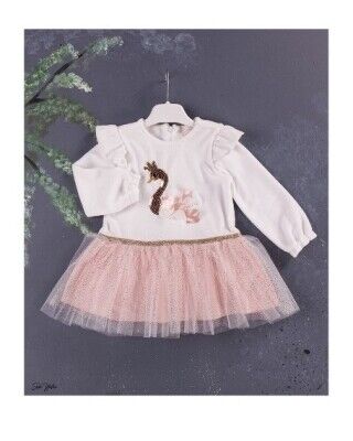 Wholesale Girls Dress with Tulle 9-24M BabyRose 1002-3920 Лососевый цвет