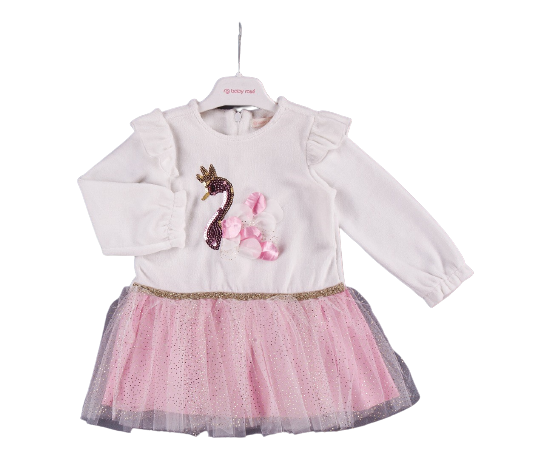 Wholesale Girls Dress with Tulle 9-24M BabyRose 1002-3920 - 1