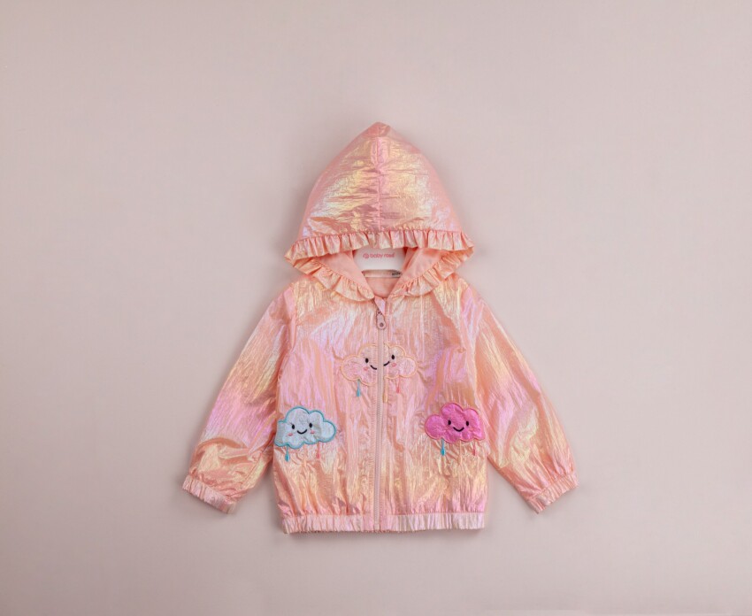 Wholesale Girls Embroidered Raincoat 9-24M BabyRose 1002-8422 - 1