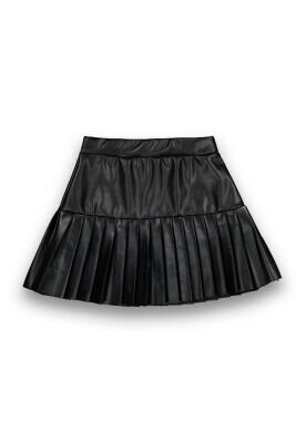 Wholesale Girls Faux Leather Skirt 4-12Y Panino 1077-23039 - Panino