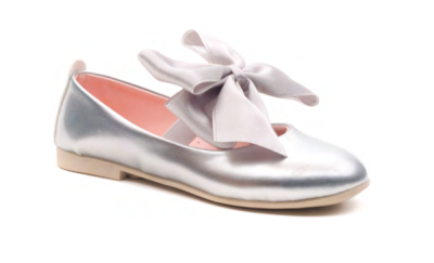 Wholesale Girls Flat Shoe with Thermo Sole 21-25EU Minican 1060-WTE-B-YONCA Silver