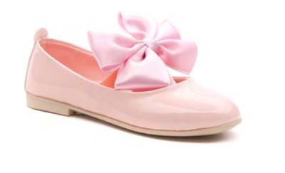 Wholesale Girls Flat Shoes 26-30EU Minican 1060-WTE-P-YONCA Blanced Almond