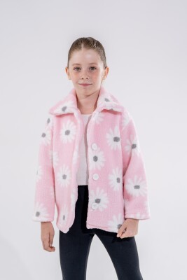 Wholesale Girls Fleece Jacket 5-8Y Eray Kids 1044-6290 - 2