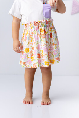 Wholesale Girls Flower Patterned Skirt 5-8Y Zeyland 1070-241M4BID11 - 1