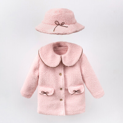 Wholesale Girl's Hat Coat 2-5Y Cumino 1014-CMN3567 - Cumino