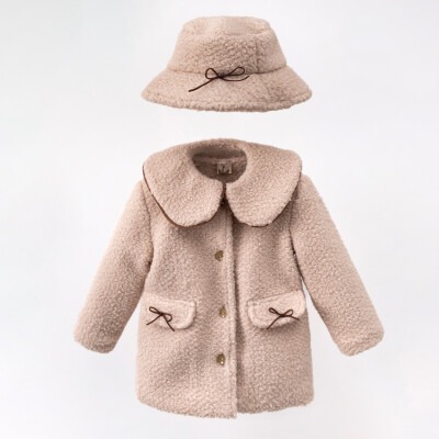 Wholesale Girl's Hat Coat 2-5Y Cumino 1014-CMN3567 - Cumino (1)