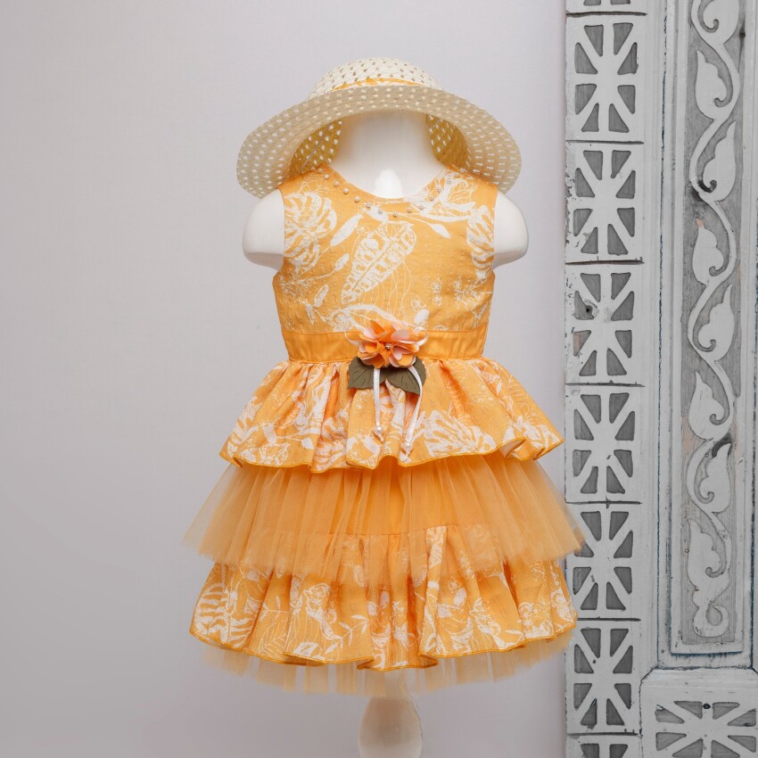 Wholesale Girls Hat Dress 3-6Y Bombili 1004-6412 - 1