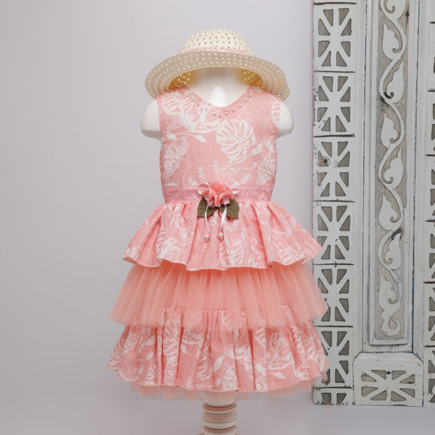 Wholesale Girls Hat Dress 3-6Y Bombili 1004-6412 - 2