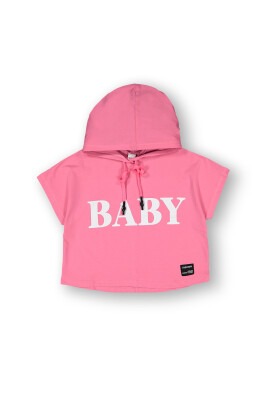 Wholesale Girls Hoodie T-shirt 10-13Y Tuffy 1099-9161 Pink