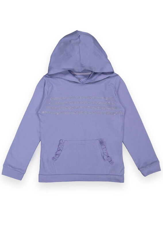 Wholesale Girls Hoodie with Printed 10-13Y Divonette 1023-2049-4 - 2