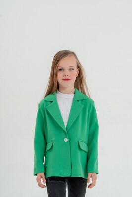 Wholesale Girls Jacket 10-15Y Cemix 2033-1526-3 Зелёный 