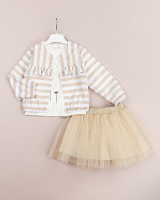 Wholesale Girls Jacket and Skirt Set 1-4Y BabyRose 1002-4533 - BabyRose