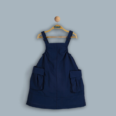 Wholesale Girls Jumper Dress 10-13Y Timo 1018-TK4DÜ132241284 Темно-синий