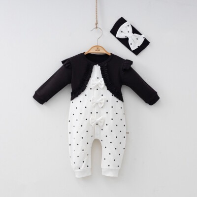 Wholesale Girls Jumpsuit with Headband 3-9M Minizeyn 2014-3005 - Minizeyn