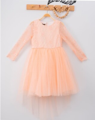 Wholesale Girls Lacy Dress 6-9Y Eray Kids 1044-9302 Лососевый цвет