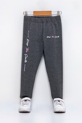 Wholesale Girls Leggings 6-9Y Tuffy 1099-619 Dark gray