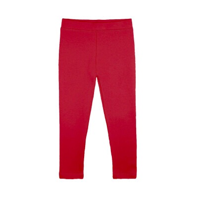 Wholesale Girls Leggings with Elastic 1-4Y Lilax 1049-7170 Red
