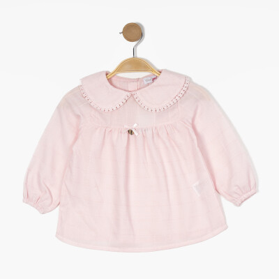 Wholesale Girl's Long Sleeve Shirt 6-9Y Timo 1018-TK5DÜ082243903 Pink