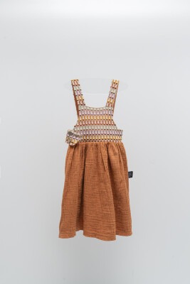Wholesale Girls Muslin Dress 2-5Y Moi Noi 1058-MN80142 - 1