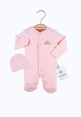 Wholesale Girls Newborn(Premature) Onesies with Hat 0-3M Ciccimbaby 1043-4744 Pink