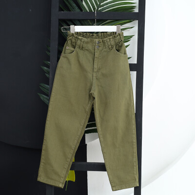 Wholesale Girls Pants 6-14Y Flori 1067-21509 Khaki