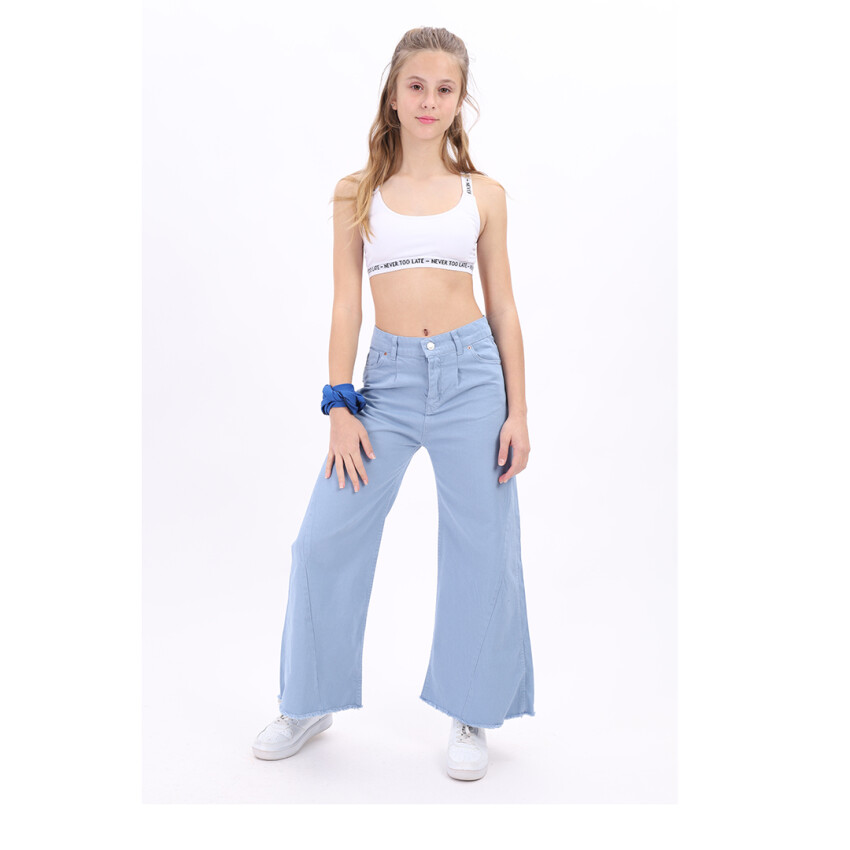 Wholesale Girls Linen Pants 7-14Y Flori 1067-22531 - 3