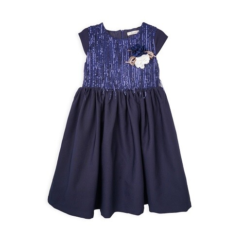 Wholesale Girls Party Dress 7-10Y Büşra Bebe 1016-23190 - 2