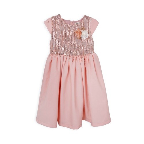 Wholesale Girls Party Dress 7-10Y Büşra Bebe 1016-23190 - 3