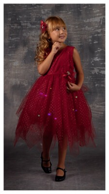 Wholesale Girls Partywear Dress 5-8Y Tivido 1042-2340 - Tivido