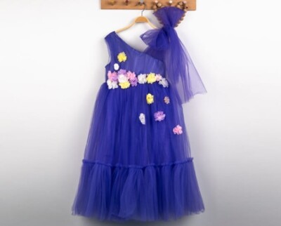 Wholesale Girls Partywear Dress 6-9Y Eray Kids 1044-9295 Лиловый 
