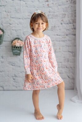 Wholesale Girls Patterned Dress 3-12Y Zeyland 1070-242Z1ETA31 - 1