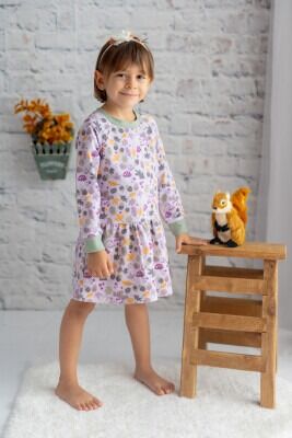 Wholesale Girls Patterned Dress 3-12Y Zeyland 1070-242Z1ETA31 - Zeyland (1)