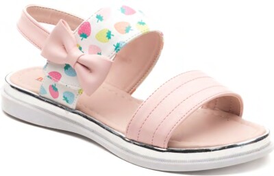 Wholesale Girls Patterned Sandals 31-35EU Minican 1060-X-F-S09 Pink