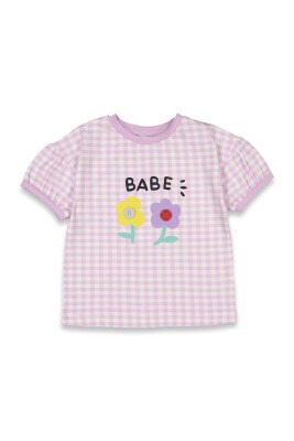 Wholesale Girls Patterned T-shirt 2-5Y Tuffy 1099-9064 - Tuffy