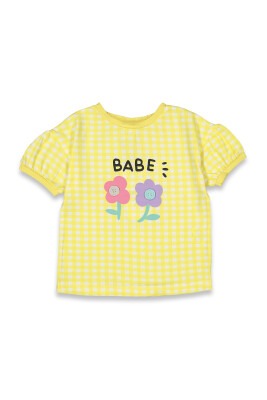 Wholesale Girls Patterned T-shirt 2-5Y Tuffy 1099-9064 - 2