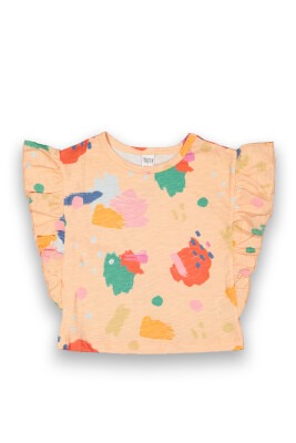 Wholesale Girls Patterned T-Shirt 2-5Y Tuffy 1099-9090 - Tuffy