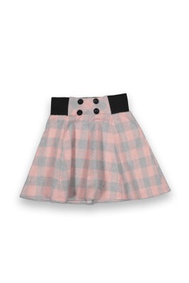 Wholesale Girls Plaid Skirt 4-12Y Panino 1077-22061 Пудра