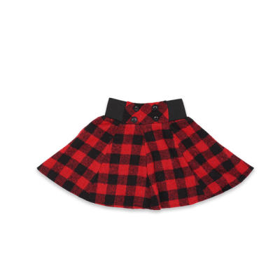 Wholesale Girls Plaid Skirt 4-12Y Panino 1077-22061 - Panino