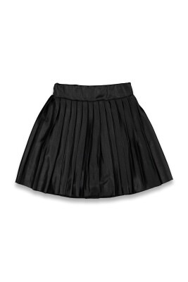 Wholesale Girls Pleated Skirt 8-16Y Panino 1077-23015 Black