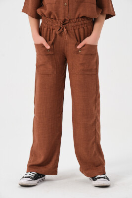 Wholesale Girls Pocket Detailed Trousers 8-15Y Jazziee 2051-241Z4ALM01 - Jazziee