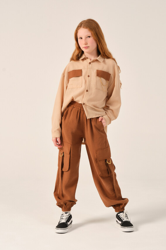 Wholesale Girls Pocket Jogger Pants 8-5Y Jazziee 2051-241Z4ALD01 - 1