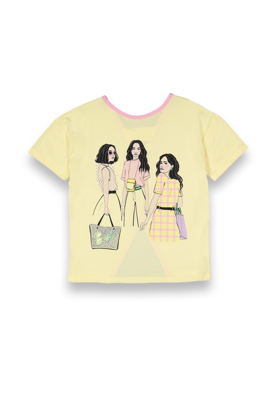 Wholesale Girls Printed T-shirt 10-13Y Tuffy 1099-9159 - 3