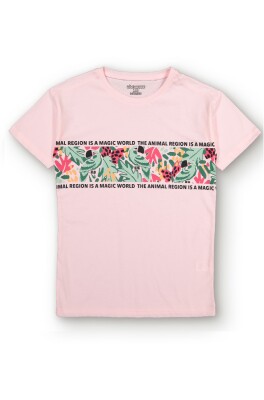 Wholesale Girls Printed T-Shirt 6-9Y Divonette 1023-1701-3 - 2