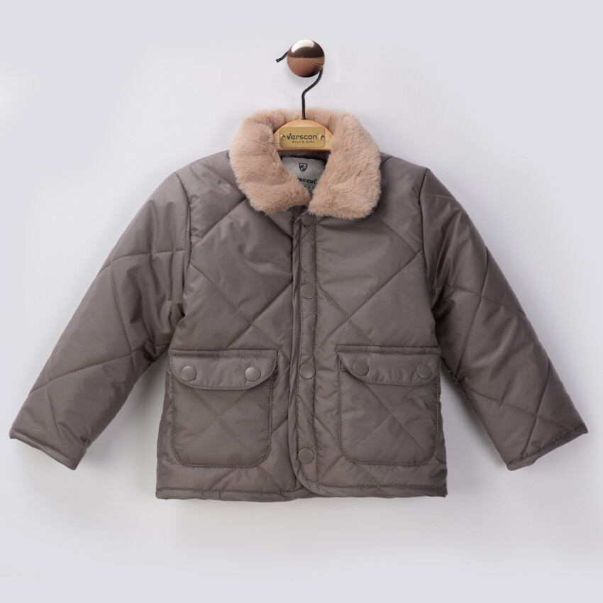 Wholesale Girls Quilted Jacket 2-6Y Verscon 2031-6986 - 3