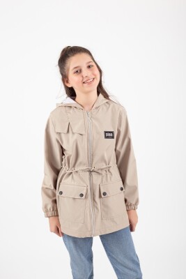 Wholesale Girls Raincoat 4-8Y Pafim 2041-K24-8009 Beige