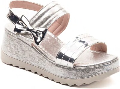Wholesale Girls Sandals 31-35EU Minican 1060-X-F-P06 Silver
