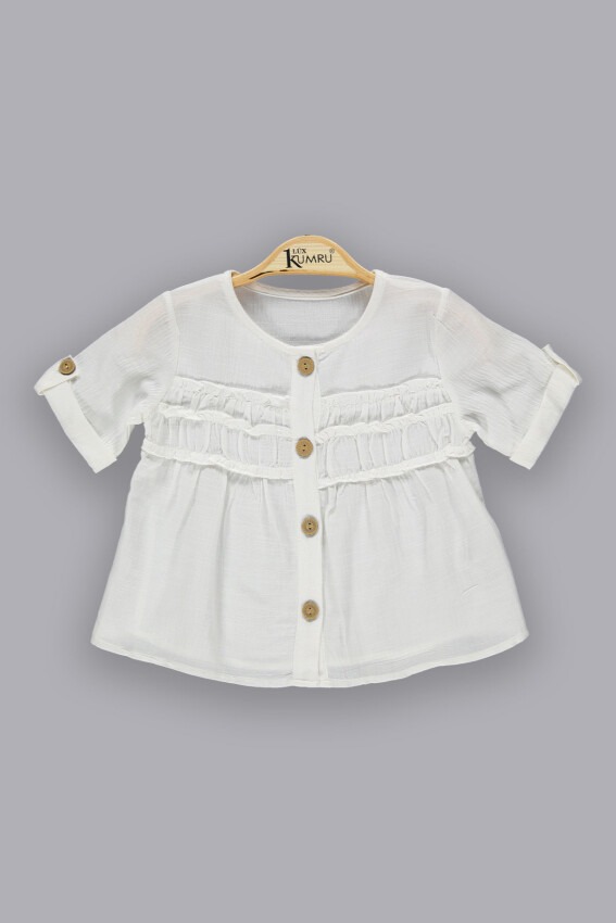 Wholesale Girls Shirt 10-13Y Kumru Bebe 1075-3688 - 2