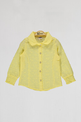 Wholesale Girls Shirt 2-5Y Kumru Bebe 1075-4060 Yellow