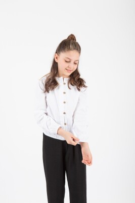 Wholesale Girls Shirt 8-11Y Pafim 2041-Y24-4020 White