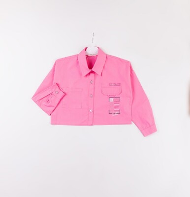 Wholesale Girls Shirts 7-10Y Büşra Bebe 1016-24101 Pink